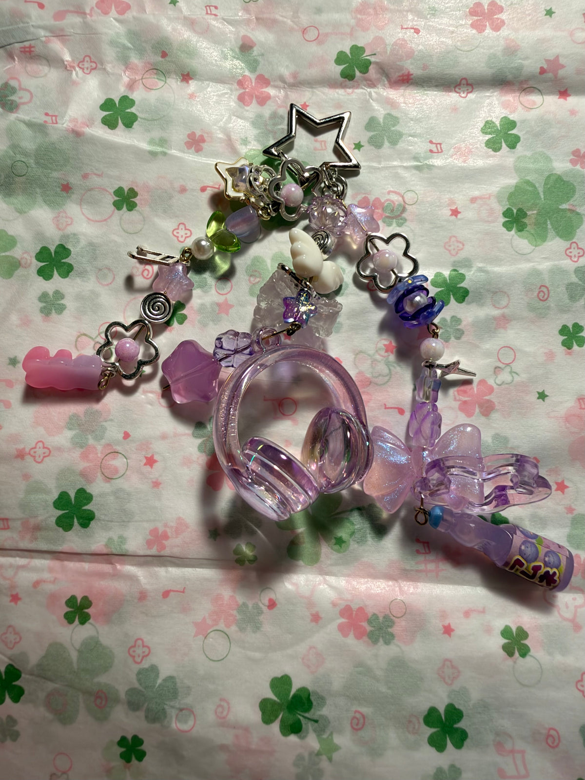 Custom keychain- Purple version 1