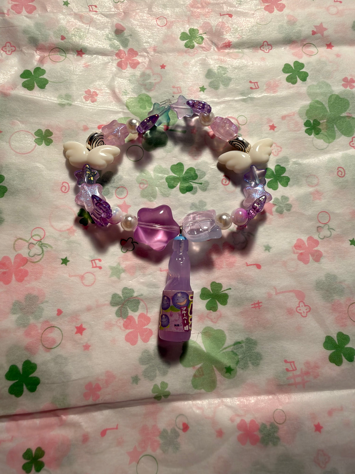 Purple Ramune Soda Bracelet