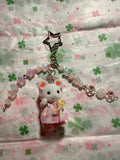 Calico critter Keychain - Rainy day duo (mouse)