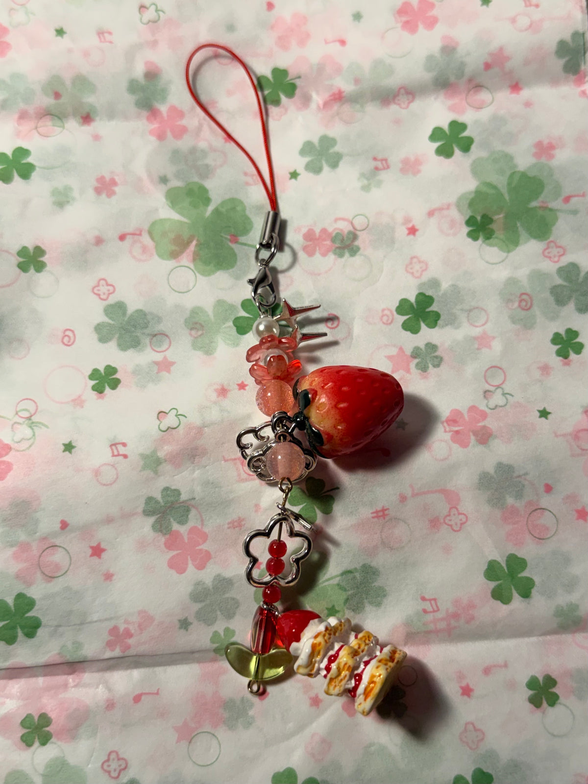 Phone Charm - Strawberry Shortcake