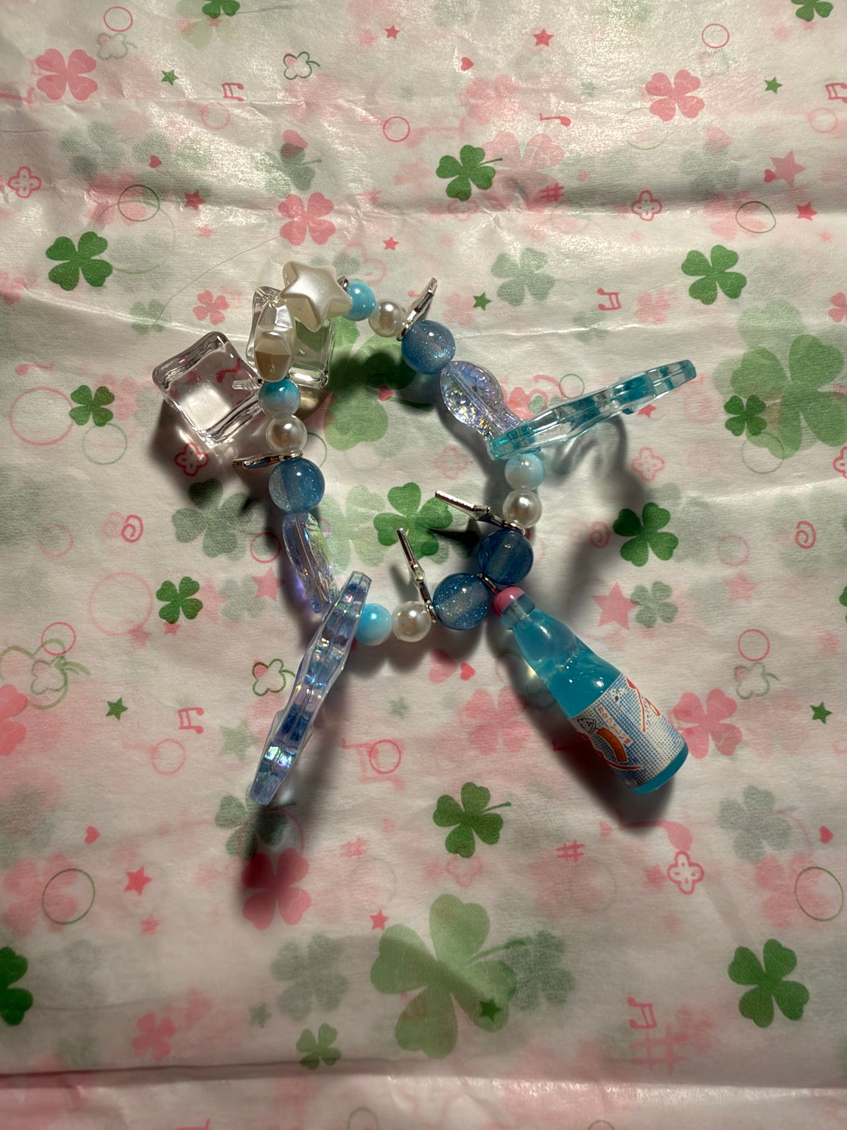 Blue ramune Soda Bracelet